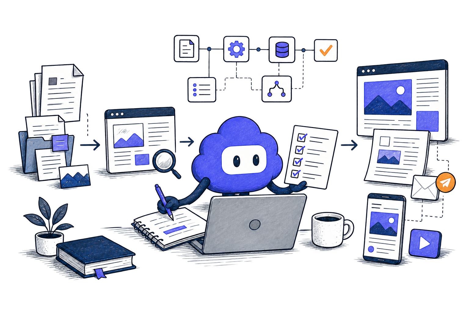 Agent AI hỗ trợ nghiên cứu, viết nội dung, tự động hóa quy trình và xuất bản